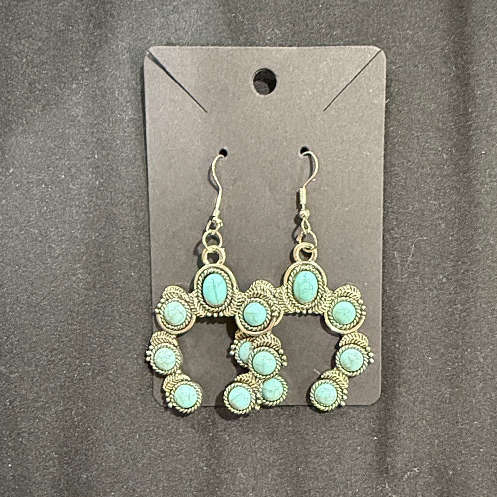 Elegant Turquoise Dangle Earrings
